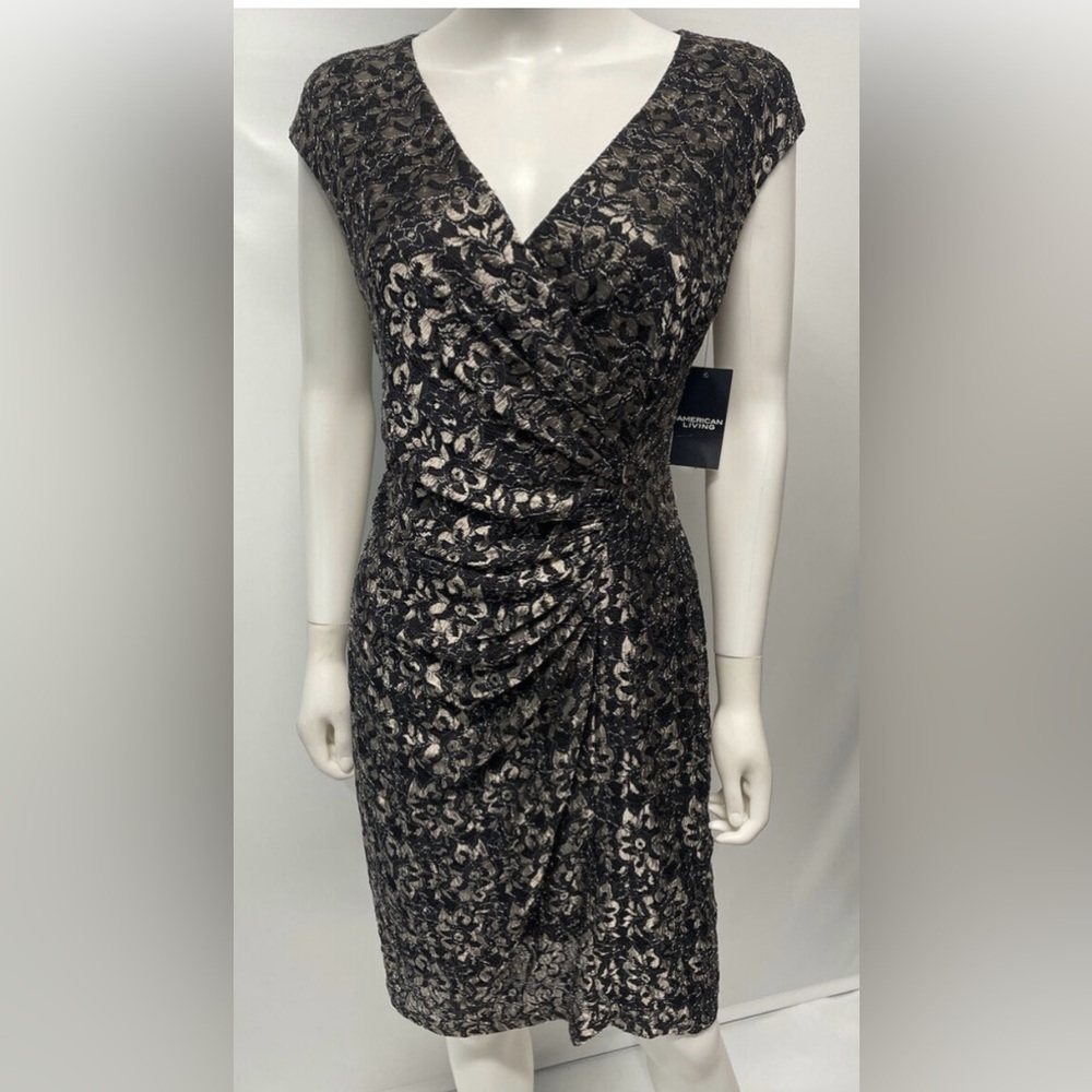 Gold and black dress